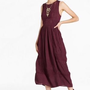 Wine Lucky Brand maxi dress